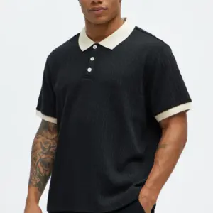 Obsidian Edge Knit Polo