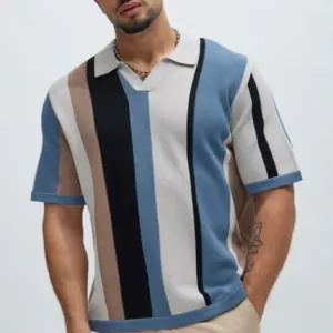 Taupe Horizon Knit Polo