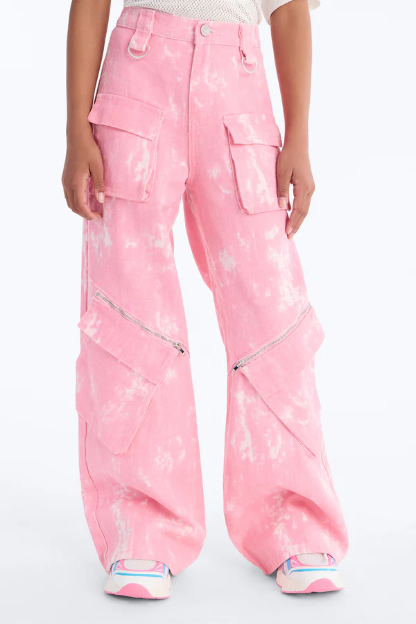 Blush Motion Tie-Dye Jeans