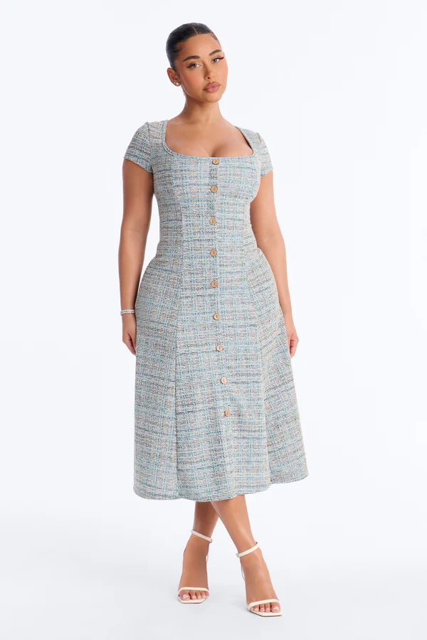 Harbour Tweed Midi Dress