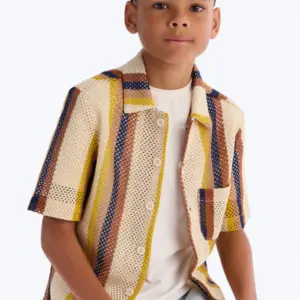 Cream Cove Crochet Shirt