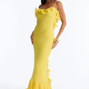 Sunlit Ruffle Chiffon Gown
