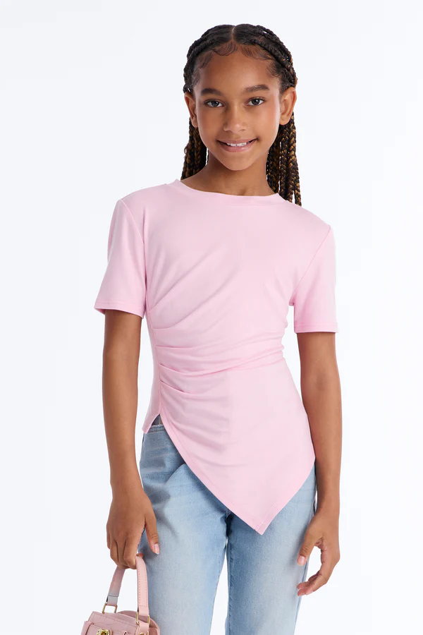 Blush Harmony Asymmetrical Top