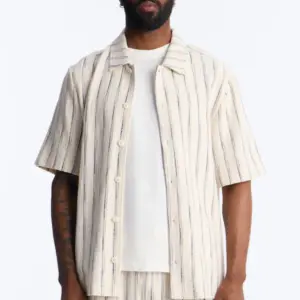 Sandy Stripes Button-Up Shirt