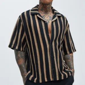 Obsidian Weave Textured Shirt