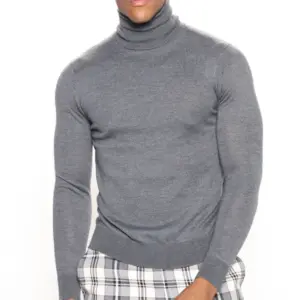 Charcoal Essence Turtleneck Sweater