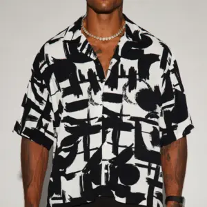 Midnight Canvas Button-Up Shirt