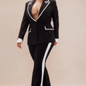 Monochrome Tailored Suit Set