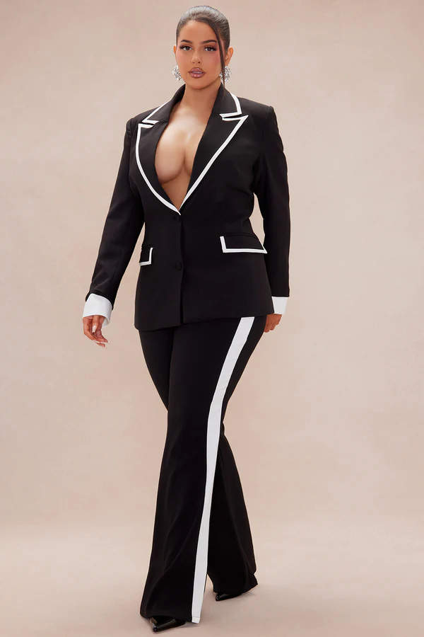 Monochrome Tailored Suit Set