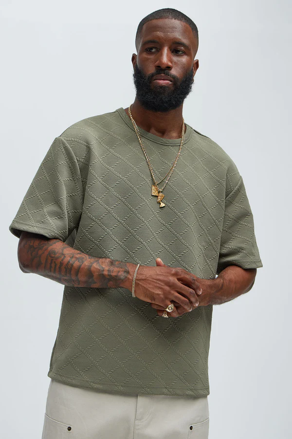 Olive Drift Relaxed Tee