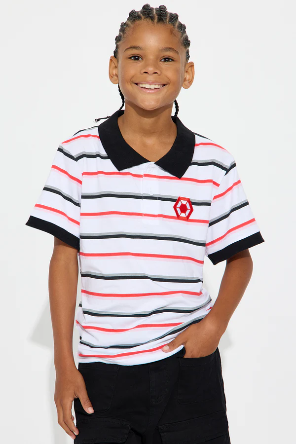 Arctic Stripe Short Sleeve Polo