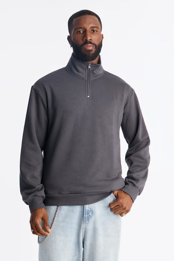 Charcoal Drive Quarter-Zip Sweatshirt